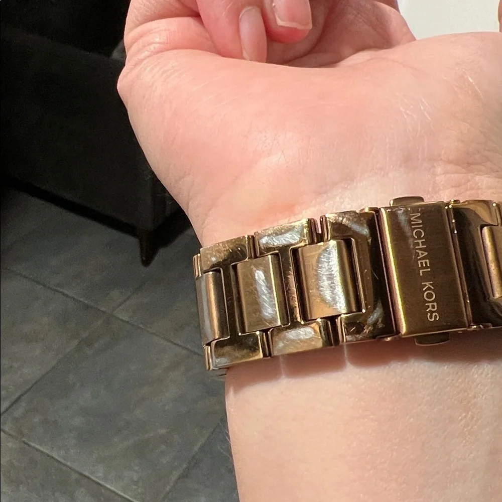 Michael Kors Women’s Gold-Tone Bracelet Watch